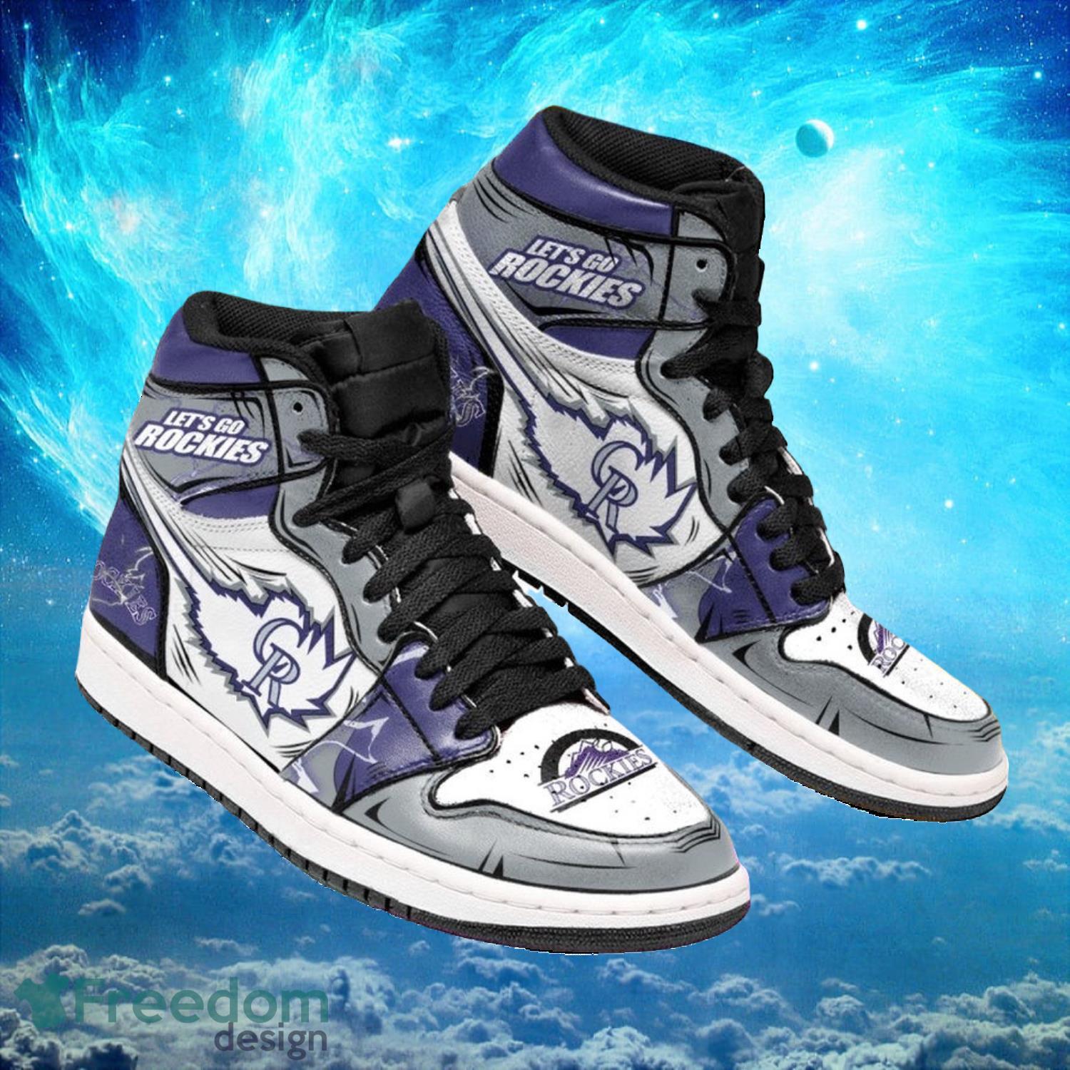 Ideafootwear Colorado Rockies AJ1 High Sneakers Shoes For Men And Women 6