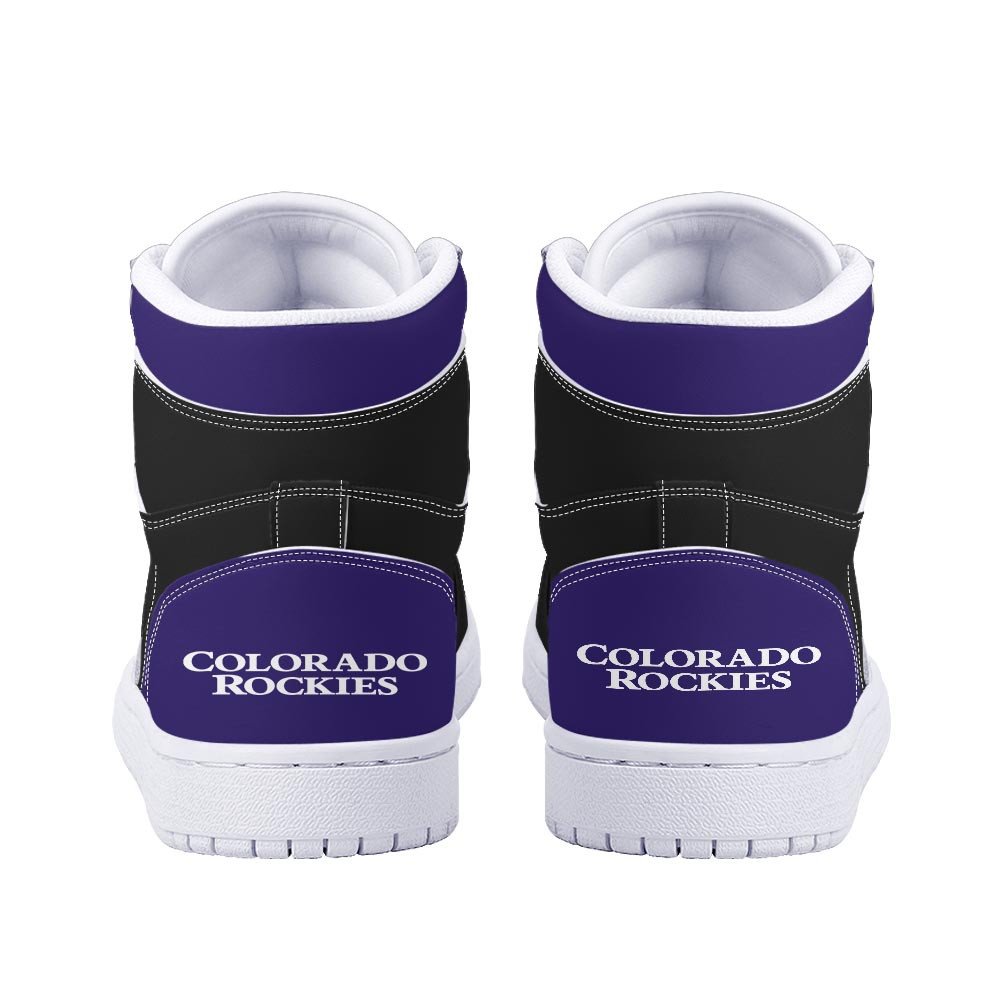 Ideafootwear Colorado Rockies AJ1 High Sneakers Shoes For Men And Women 3