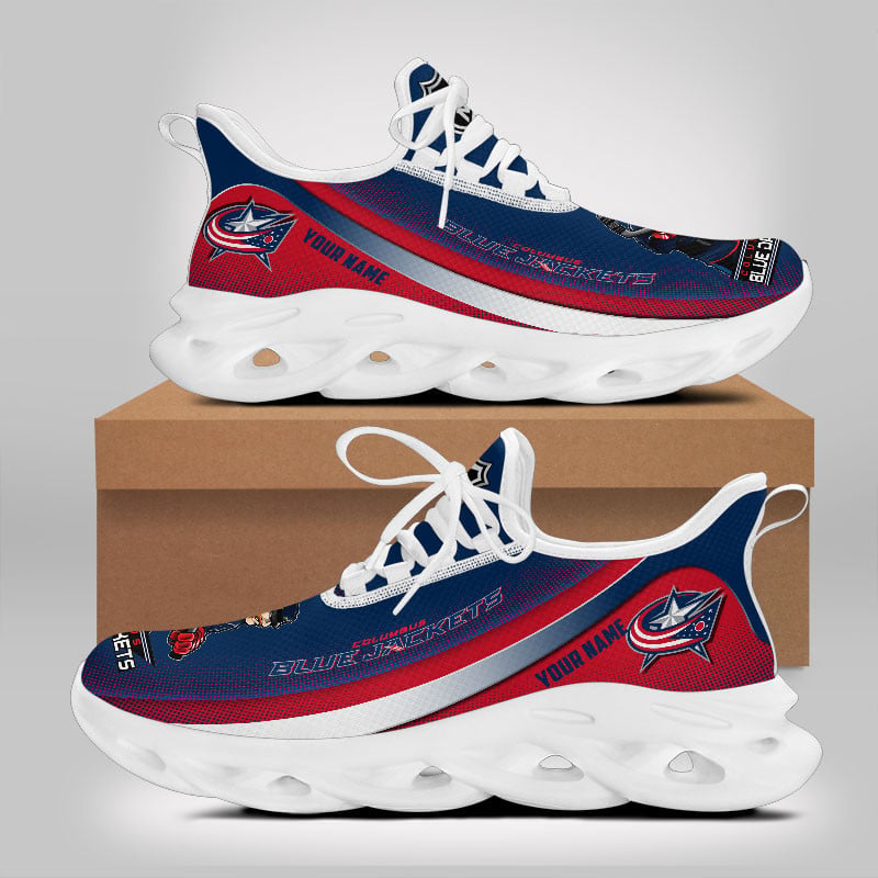 Ideafootwear Columbus Blue Jackets Max Soul Shoes Sneakers For Men And Women 2
