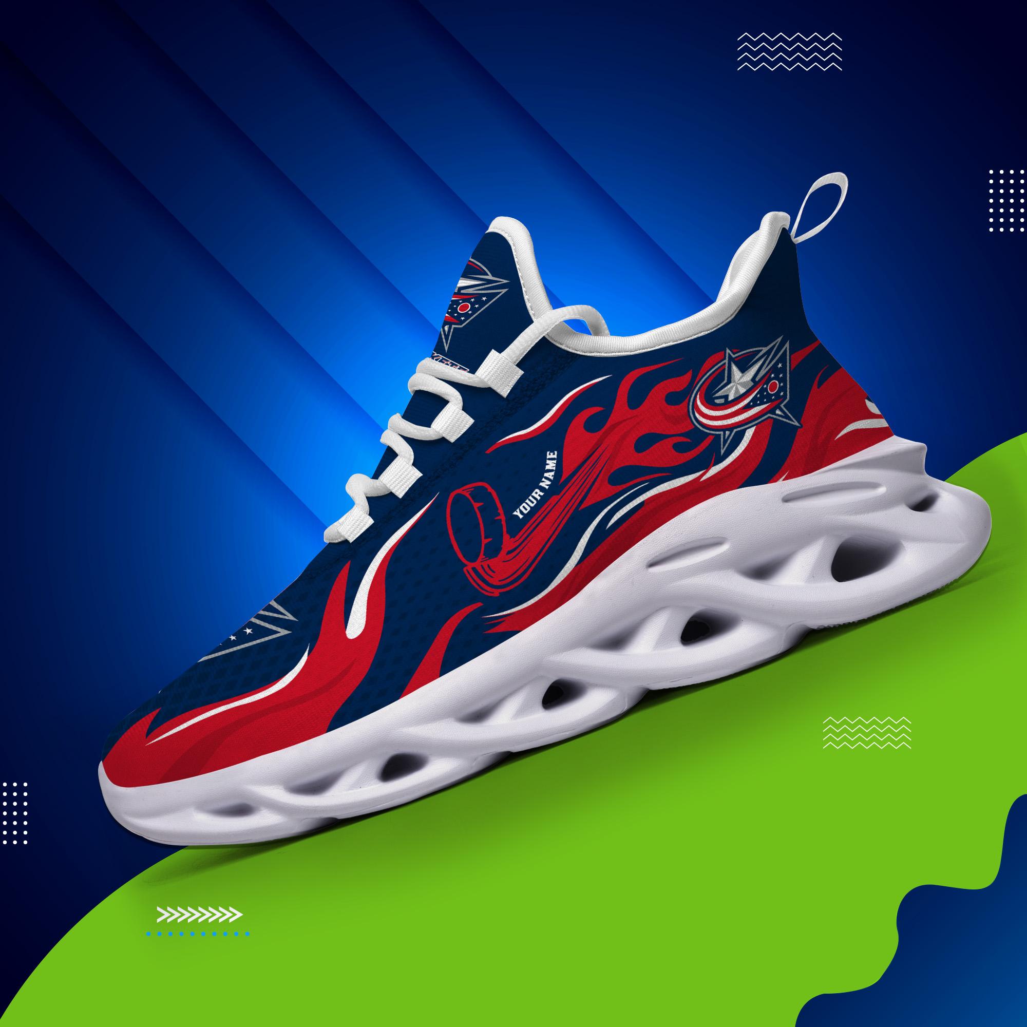 Ideafootwear Columbus Blue Jackets Max Soul Shoes Sneakers For Men And Women 3