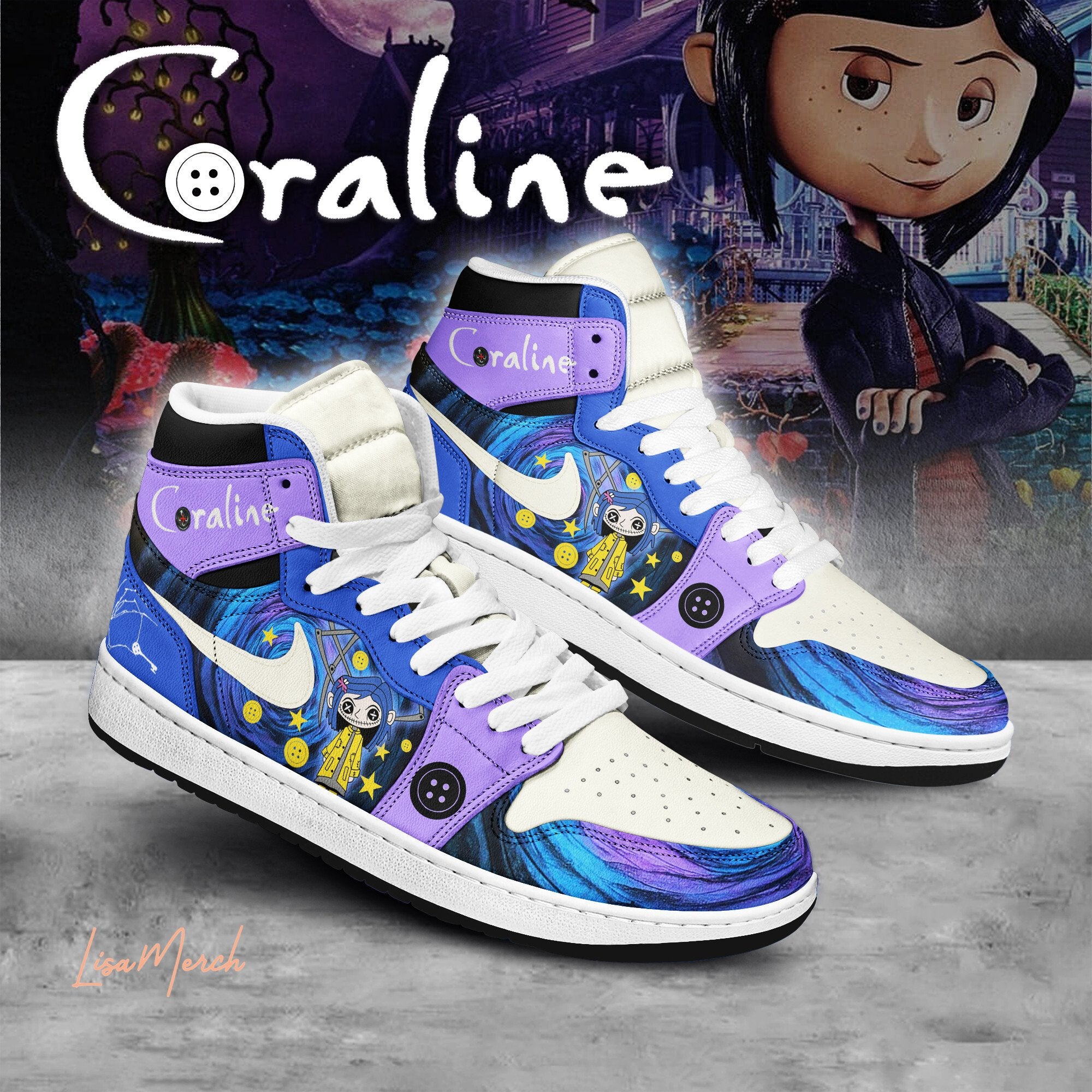 Ideafootwear Coraline AJ1 High Sneakers Shoes For Men And Women 1