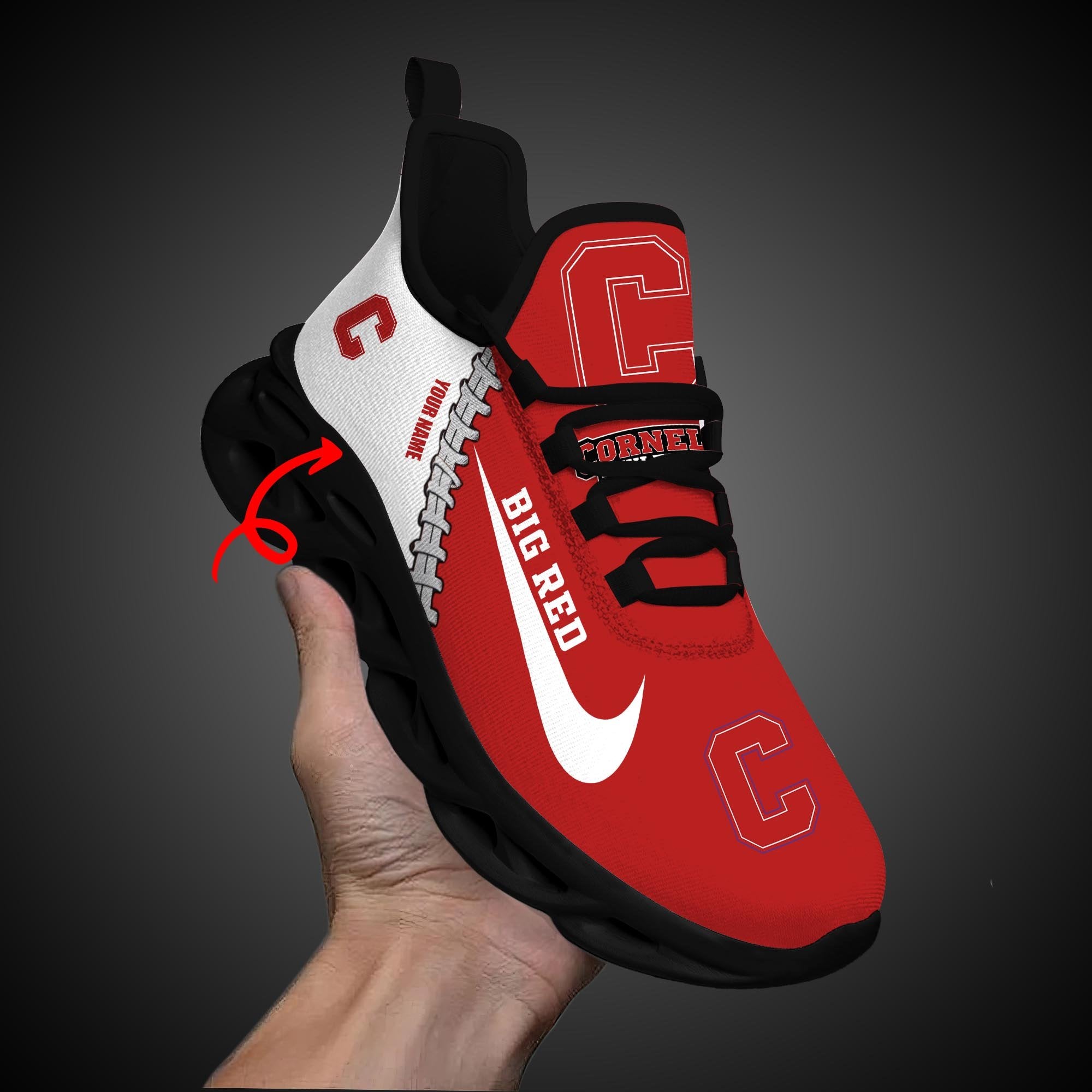 Ideafootwear Cornell Big Red Max Soul Shoes Sneakers For Men And Women 1