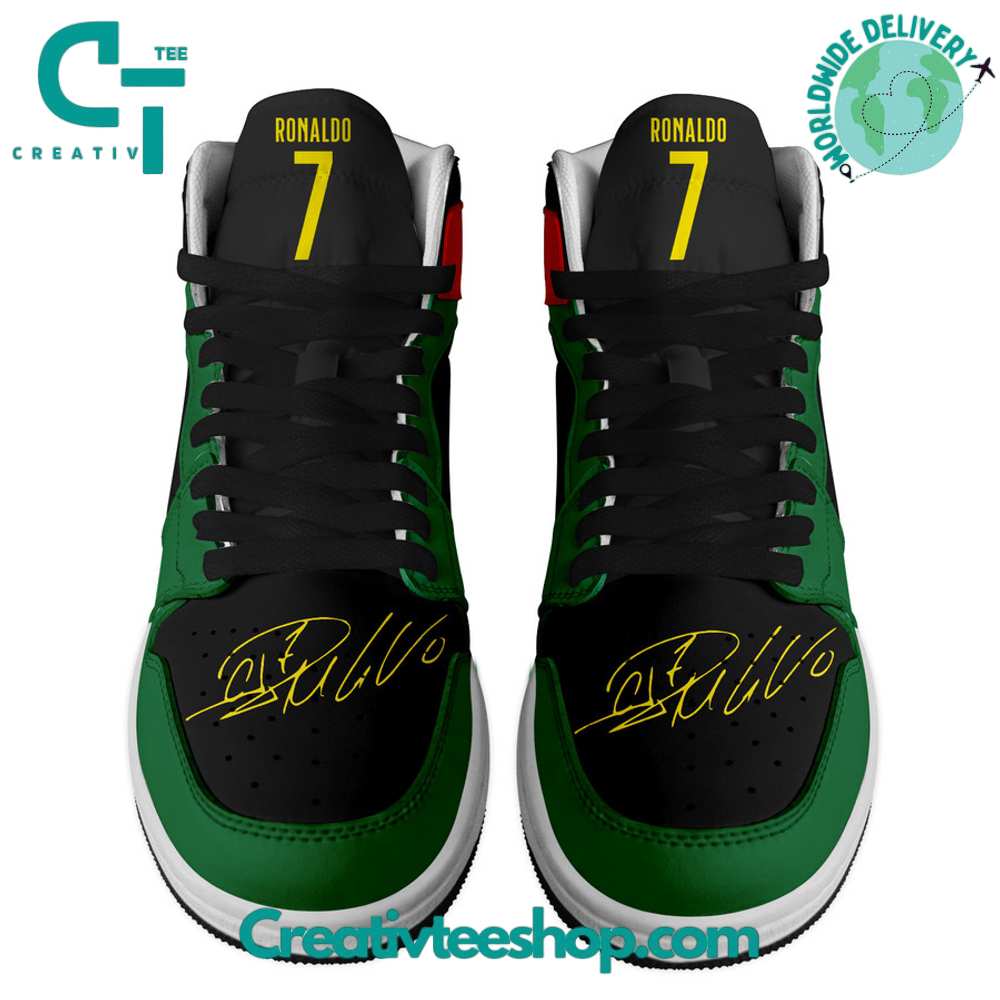 Ideafootwear Cristiano Ronaldo AJ1 High Sneakers Shoes For Men And Women 2