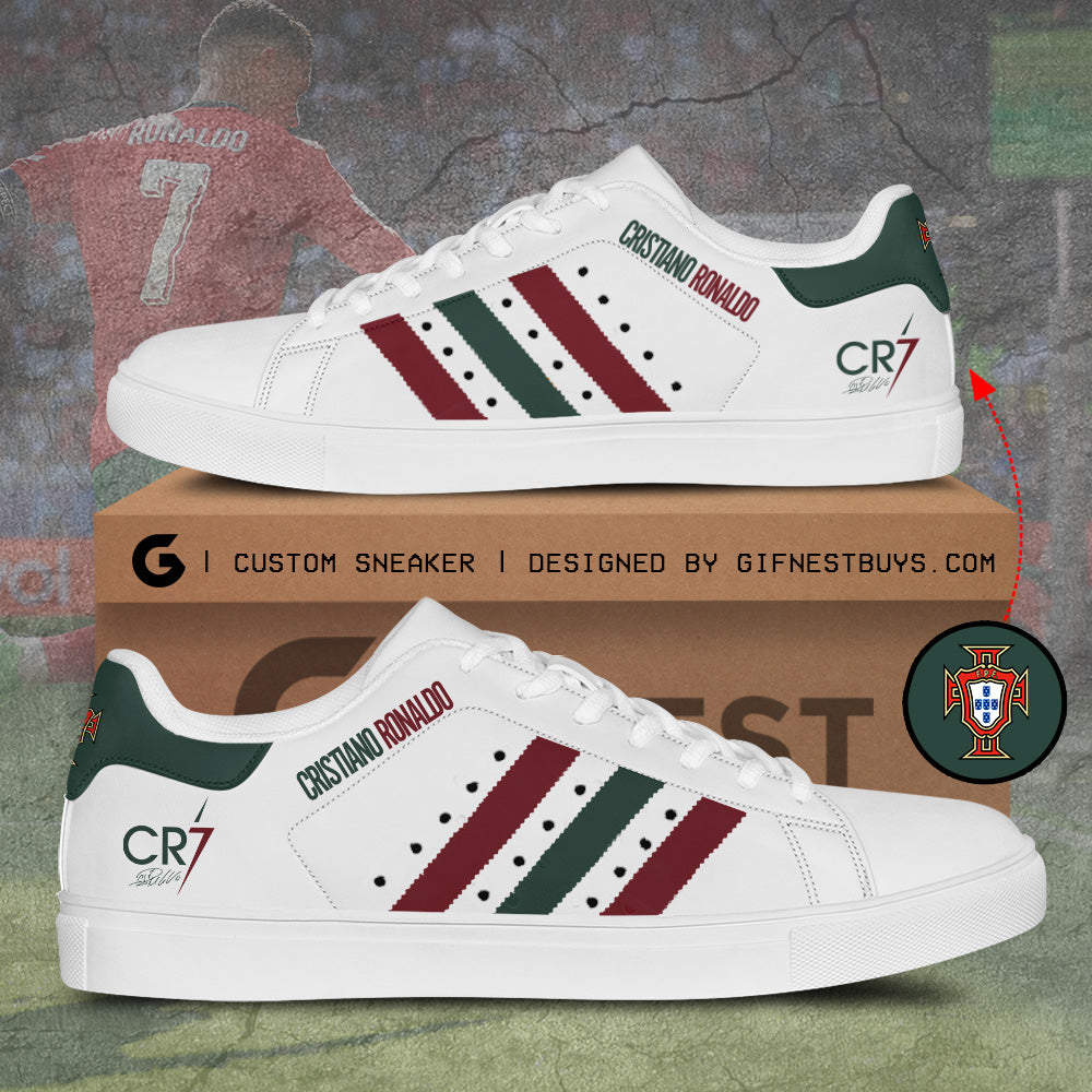 Ideafootwear Cristiano Ronaldo x Portugal National Team Skate Stan Shoes Sneakes For Men And Women 3