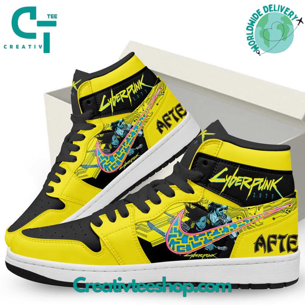 Ideafootwear Cyberpunk 2077 AJ1 High Sneakers Shoes For Men And Women 1