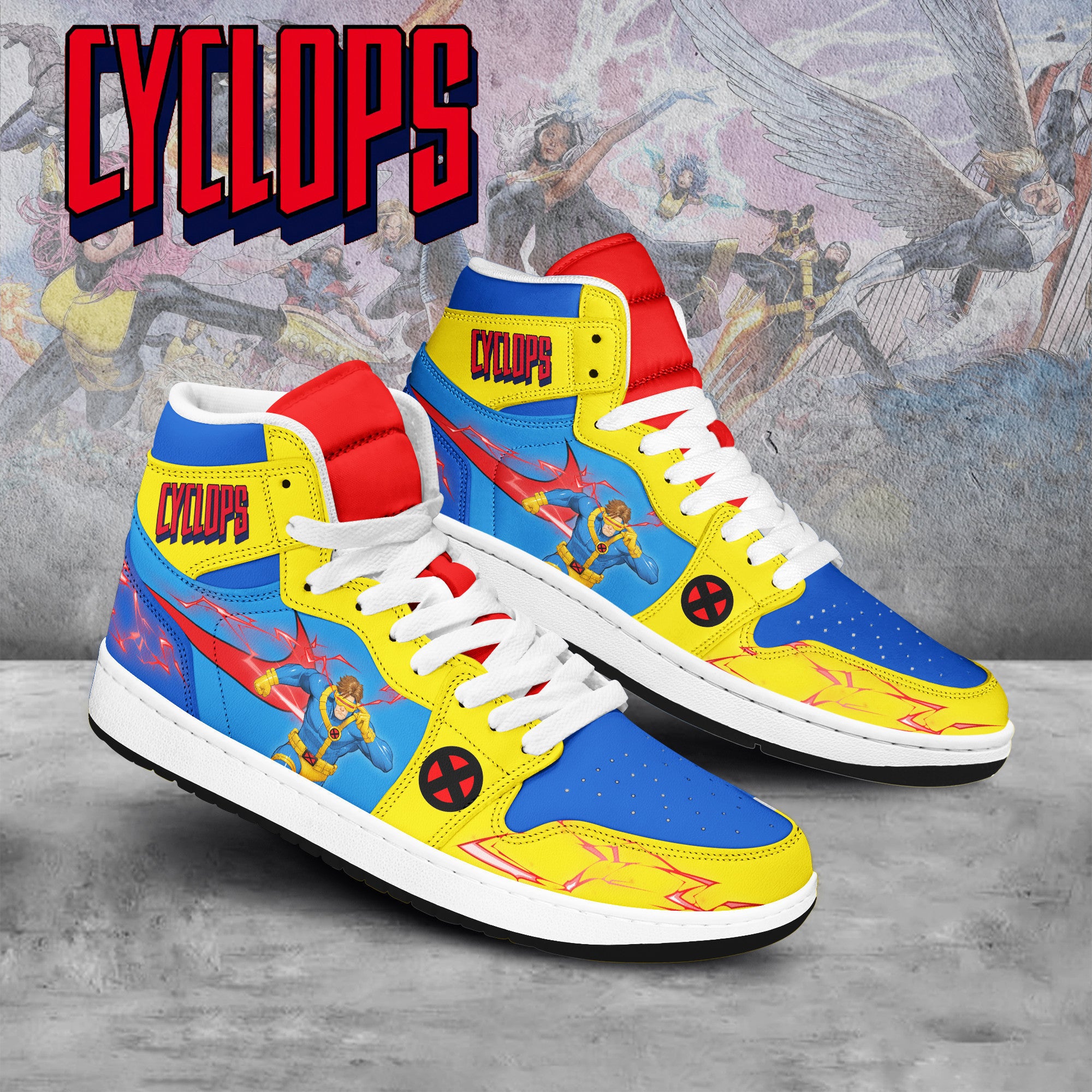 Ideafootwear Cyclops AJ1 High Sneakers Shoes For Men And Women 1