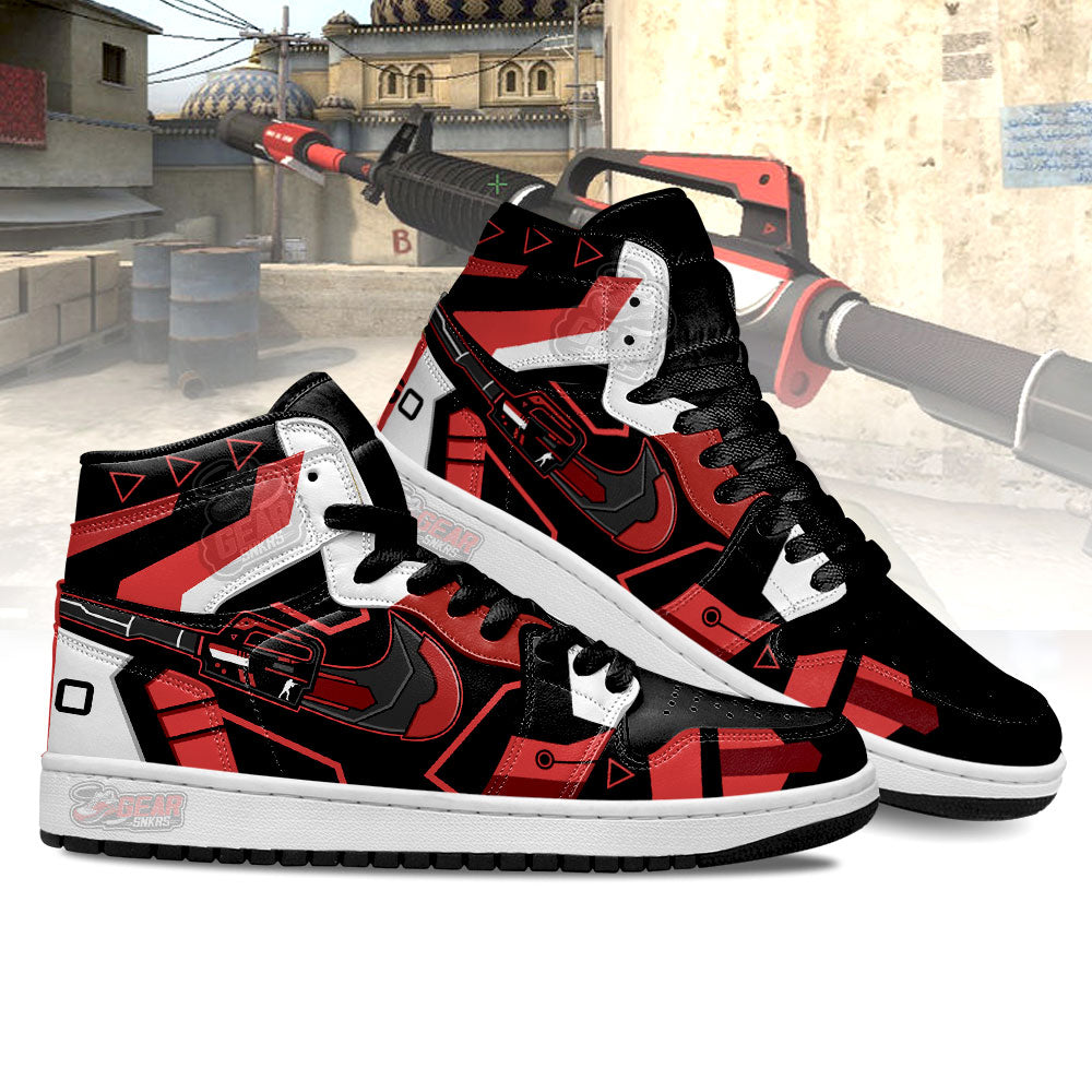 Ideafootwear Cyrex M4A1-S Counter Strike Skins AJ1 High Sneakers Shoes For Men And Women 1