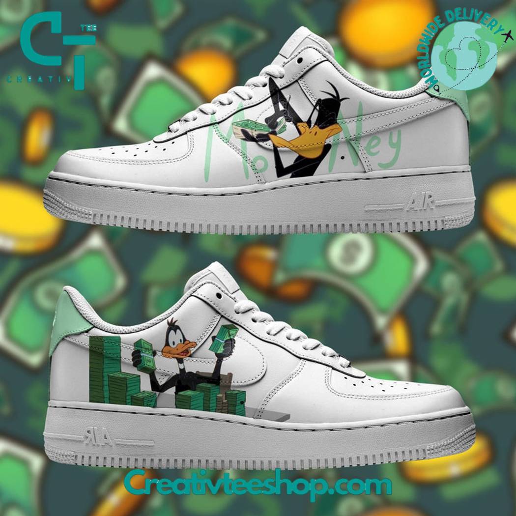 Ideafootwear Daffy Duck  Air Low-Top Sneakers Shoes For Men And Women 1
