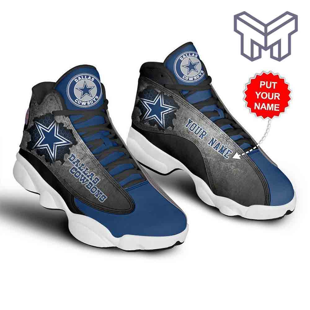 Ideafootwear Dallas Cowboys AJ13 Sneakers Shoes For Men And Women 2