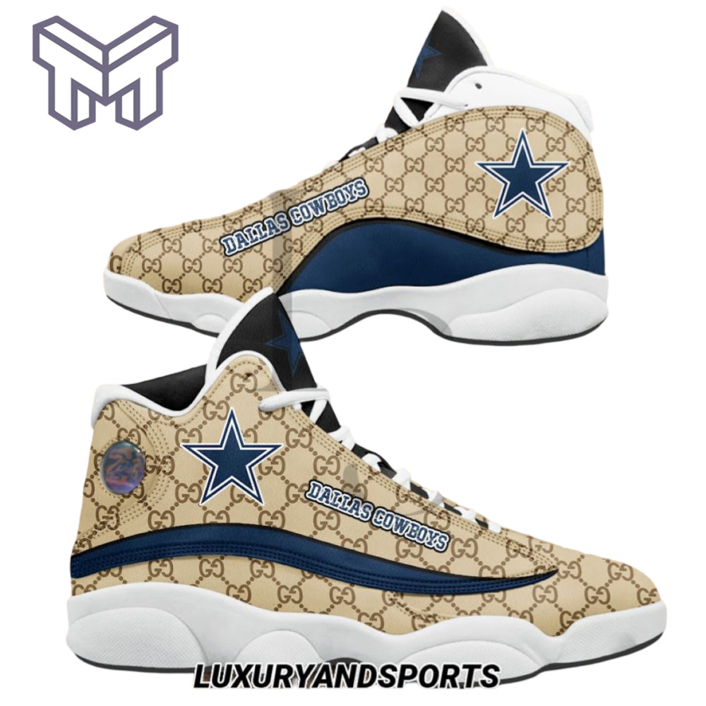 Ideafootwear Dallas Cowboys AJ13 Sneakers Shoes For Men And Women 28