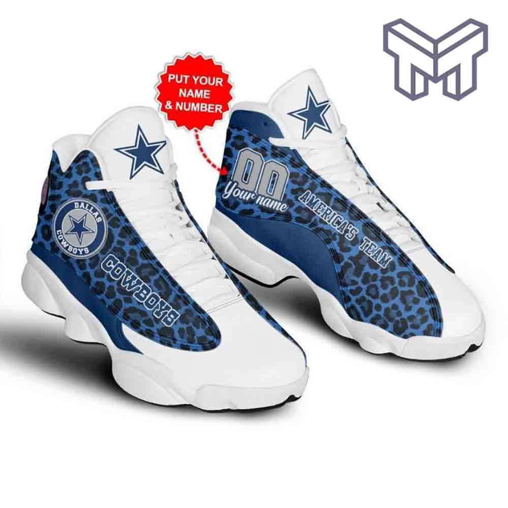 Ideafootwear Dallas Cowboys AJ13 Sneakers Shoes For Men And Women 5