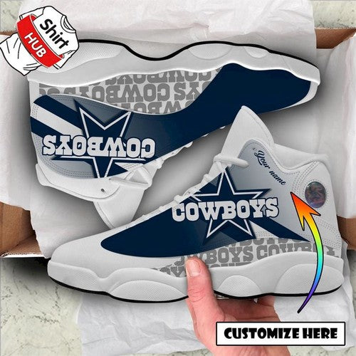 Ideafootwear Dallas Cowboys AJ13 Sneakers Shoes For Men And Women 15