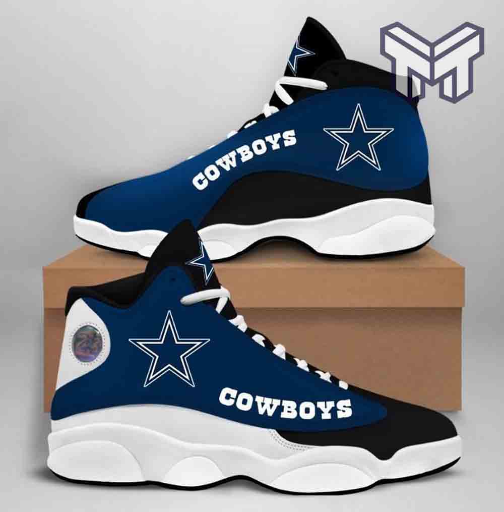Ideafootwear Dallas Cowboys AJ13 Sneakers Shoes For Men And Women 32
