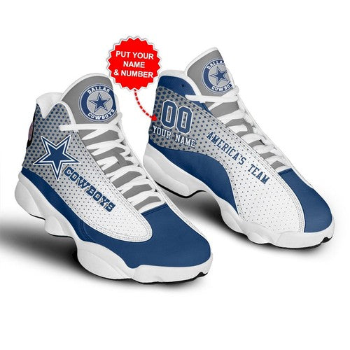 Ideafootwear Dallas Cowboys AJ13 Sneakers Shoes For Men And Women 17