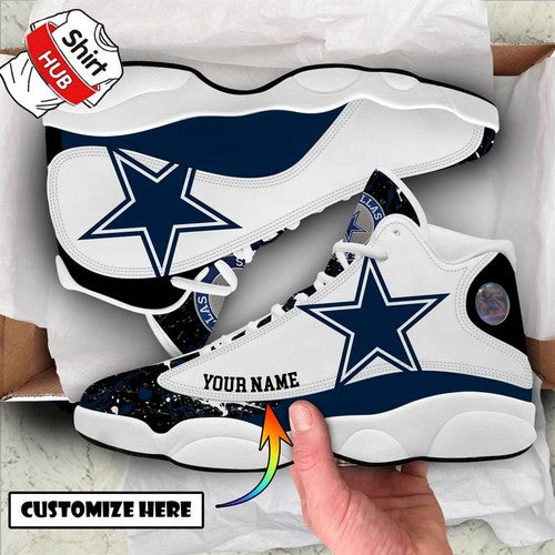 Ideafootwear Dallas Cowboys AJ13 Sneakers Shoes For Men And Women 16