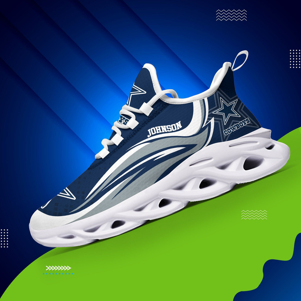 Ideafootwear Dallas Cowboys Max Soul Shoes Sneakers For Men And Women 233