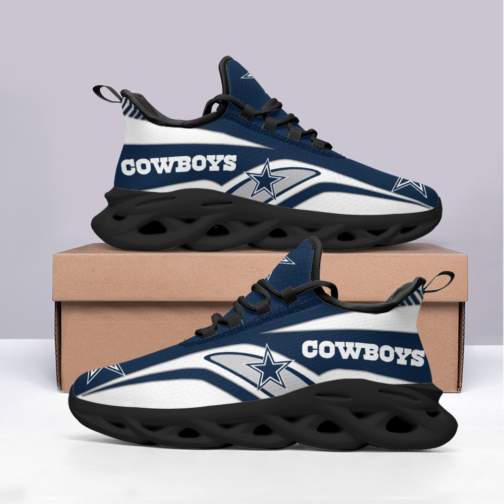 Ideafootwear Dallas Cowboys Max Soul Shoes Sneakers For Men And Women 302