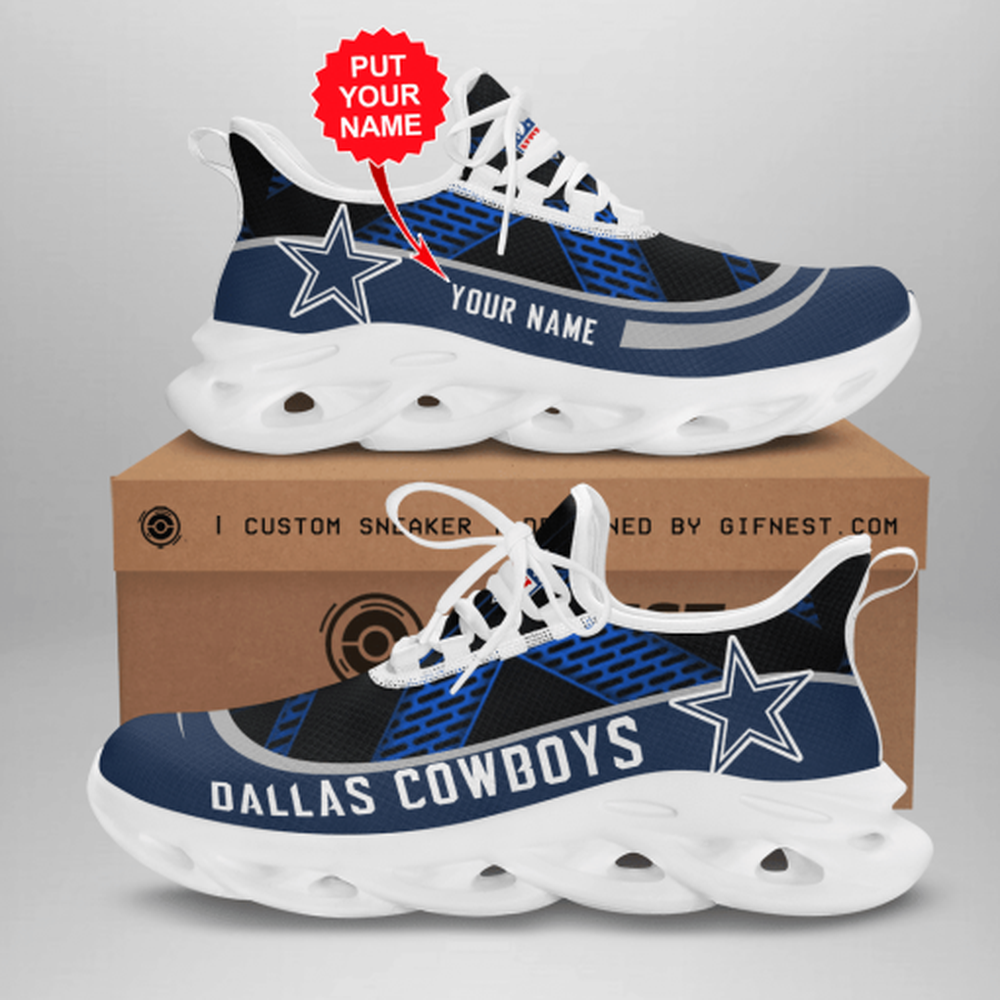 Ideafootwear Dallas Cowboys Max Soul Shoes Sneakers For Men And Women 250