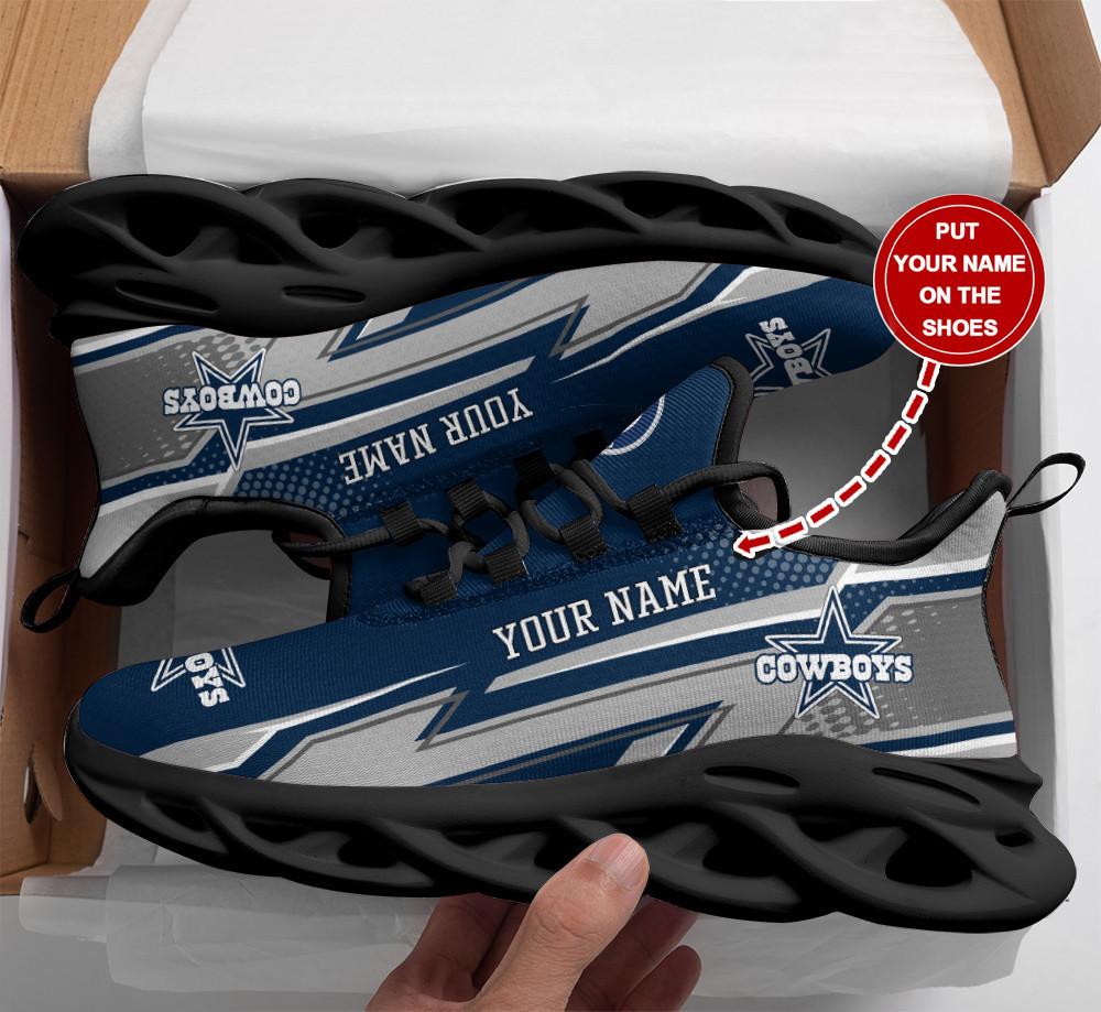 Ideafootwear Dallas Cowboys Max Soul Shoes Sneakers For Men And Women 167