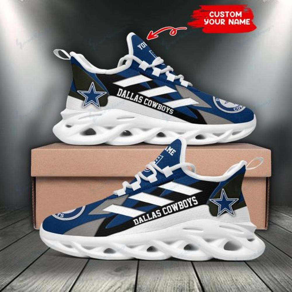 Ideafootwear Dallas Cowboys Max Soul Shoes Sneakers For Men And Women 253