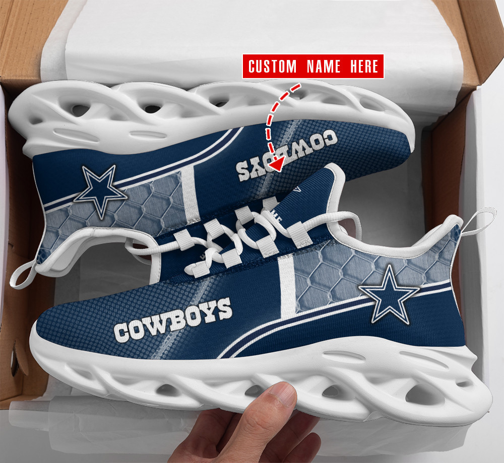 Ideafootwear Dallas Cowboys Max Soul Shoes Sneakers For Men And Women 173