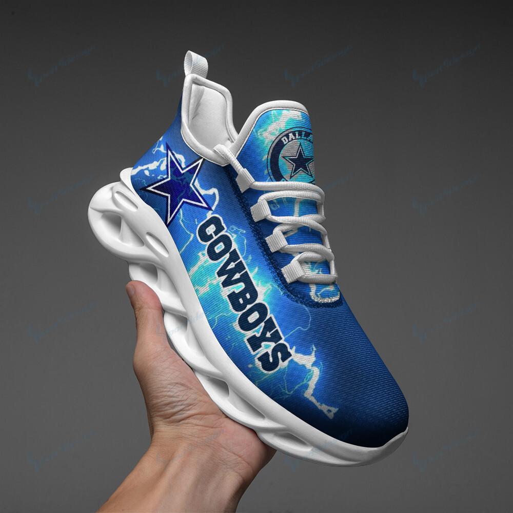 Ideafootwear Dallas Cowboys Max Soul Shoes Sneakers For Men And Women 100
