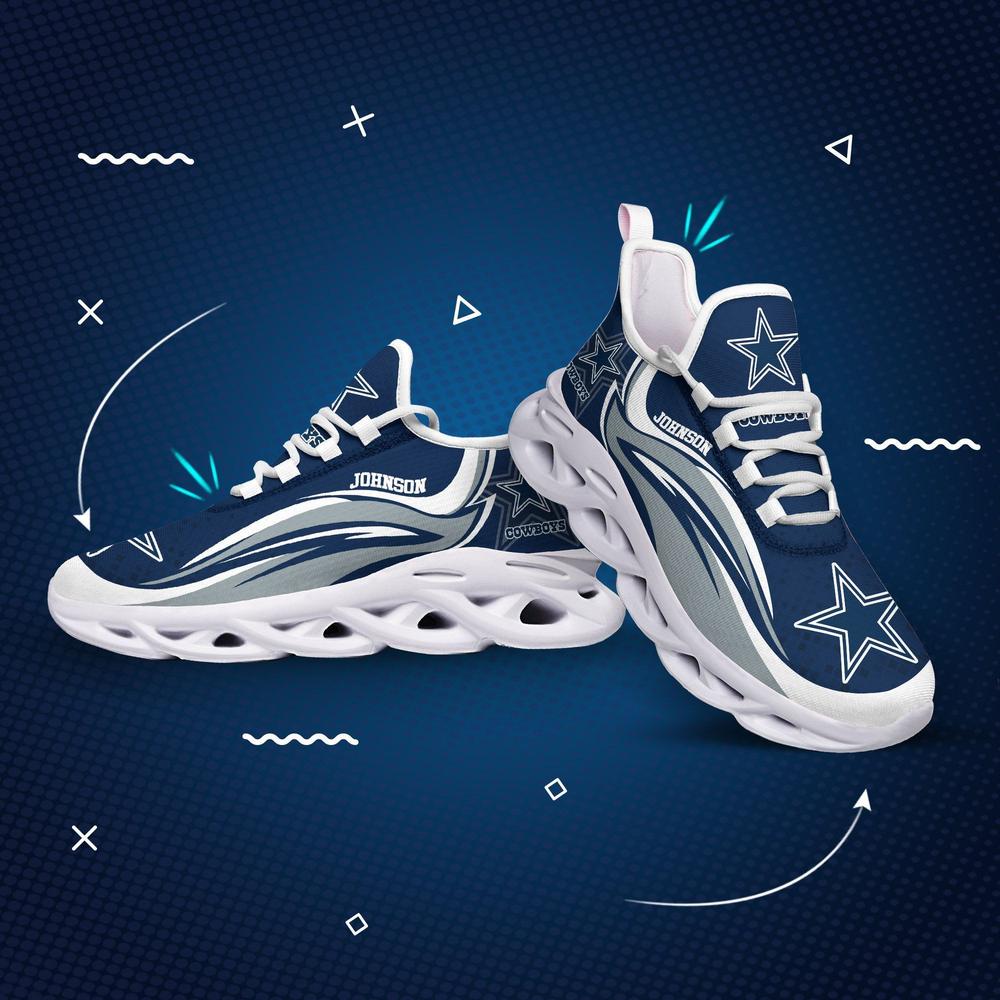 Ideafootwear Dallas Cowboys Max Soul Shoes Sneakers For Men And Women 233