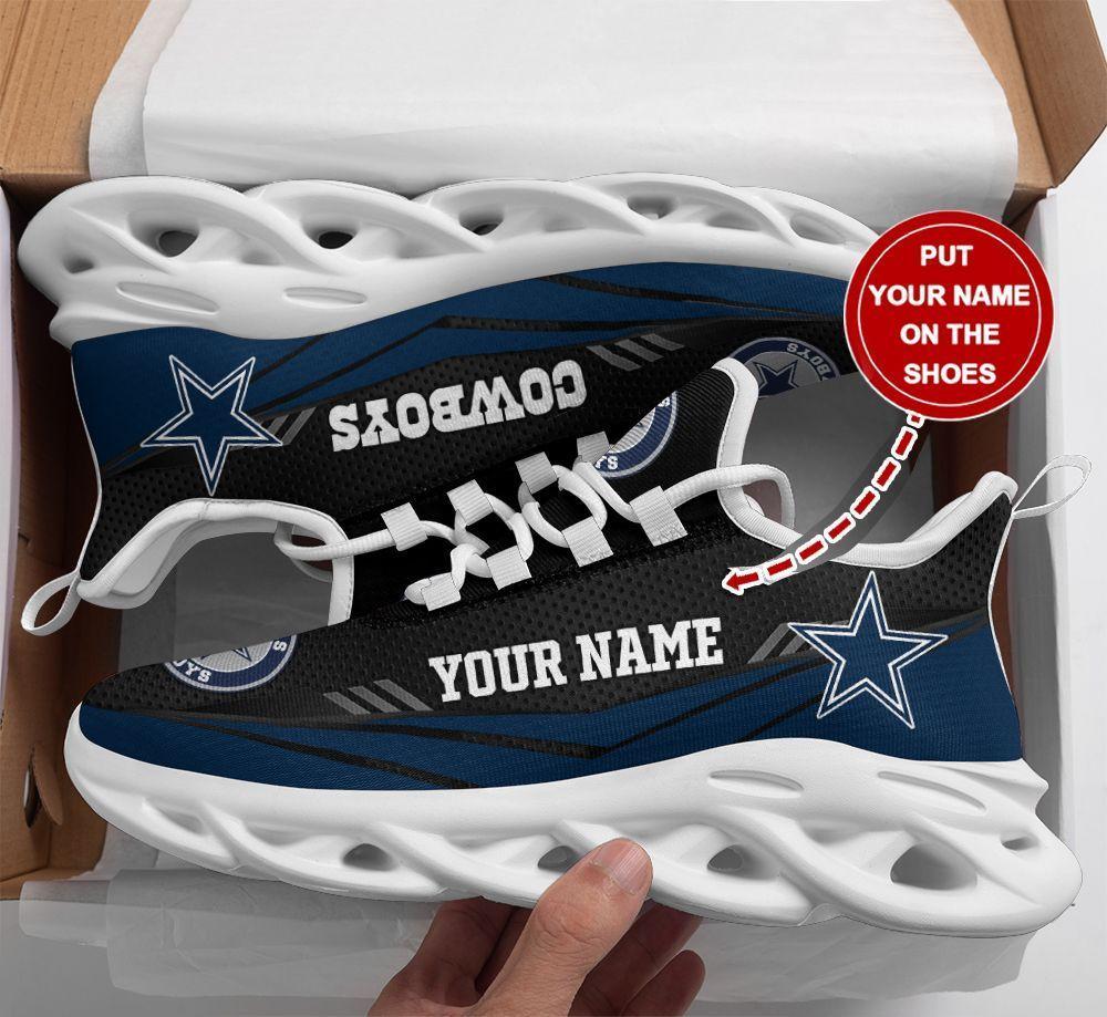 Ideafootwear Dallas Cowboys Max Soul Shoes Sneakers For Men And Women 162