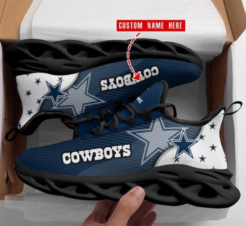 Ideafootwear Dallas Cowboys Max Soul Shoes Sneakers For Men And Women 181