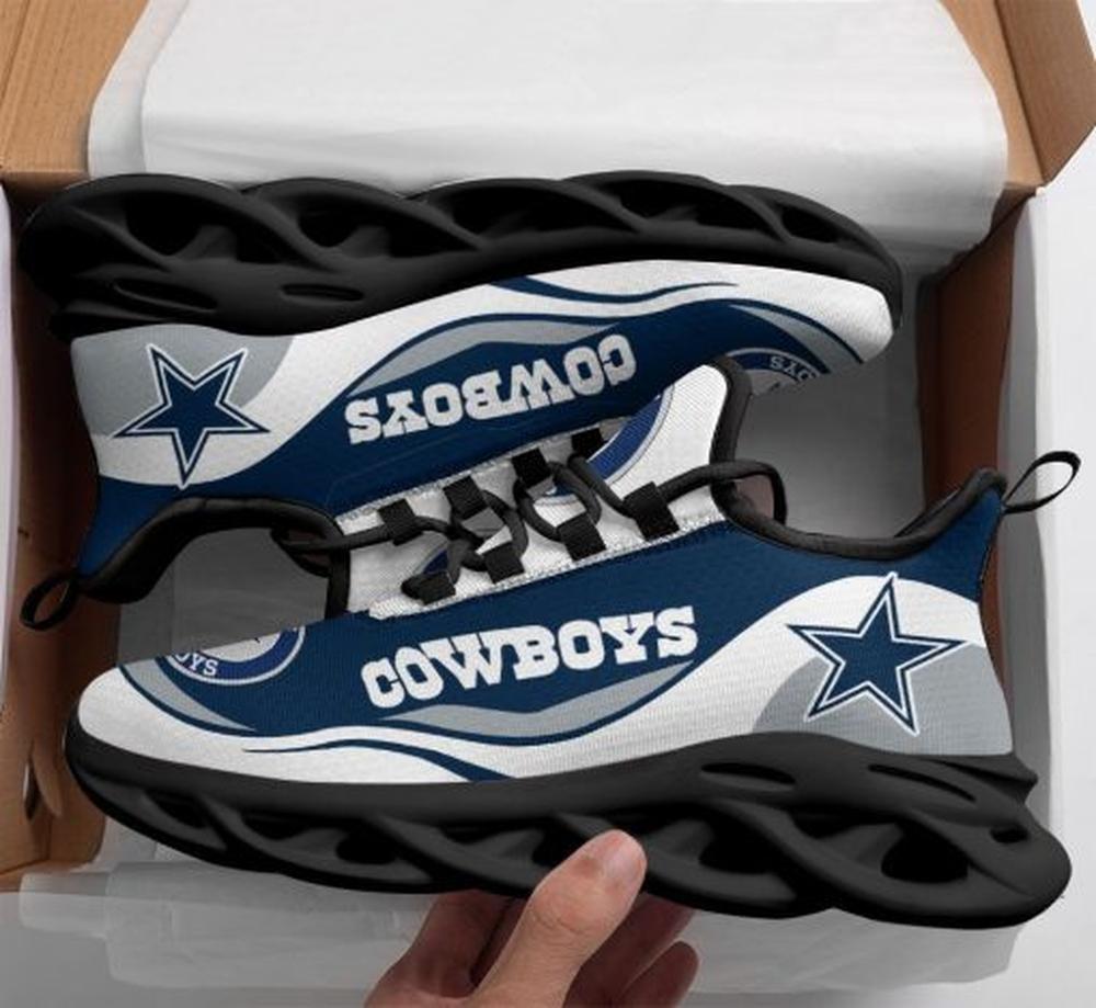 Ideafootwear Dallas Cowboys Max Soul Shoes Sneakers For Men And Women 37