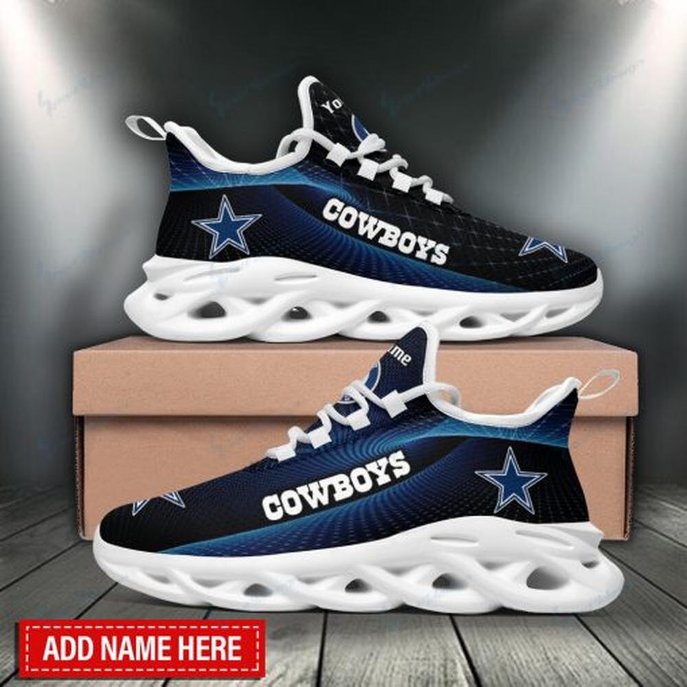 Ideafootwear Dallas Cowboys Max Soul Shoes Sneakers For Men And Women 182