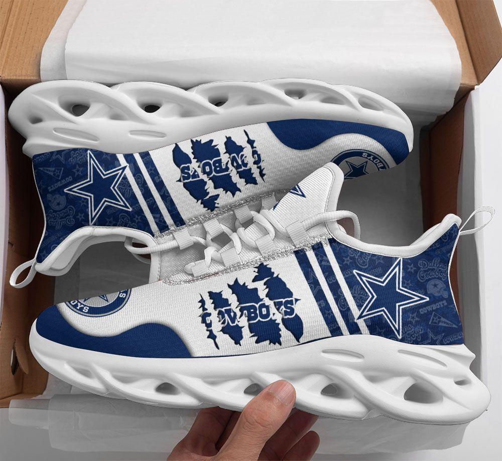 Ideafootwear Dallas Cowboys Max Soul Shoes Sneakers For Men And Women 4