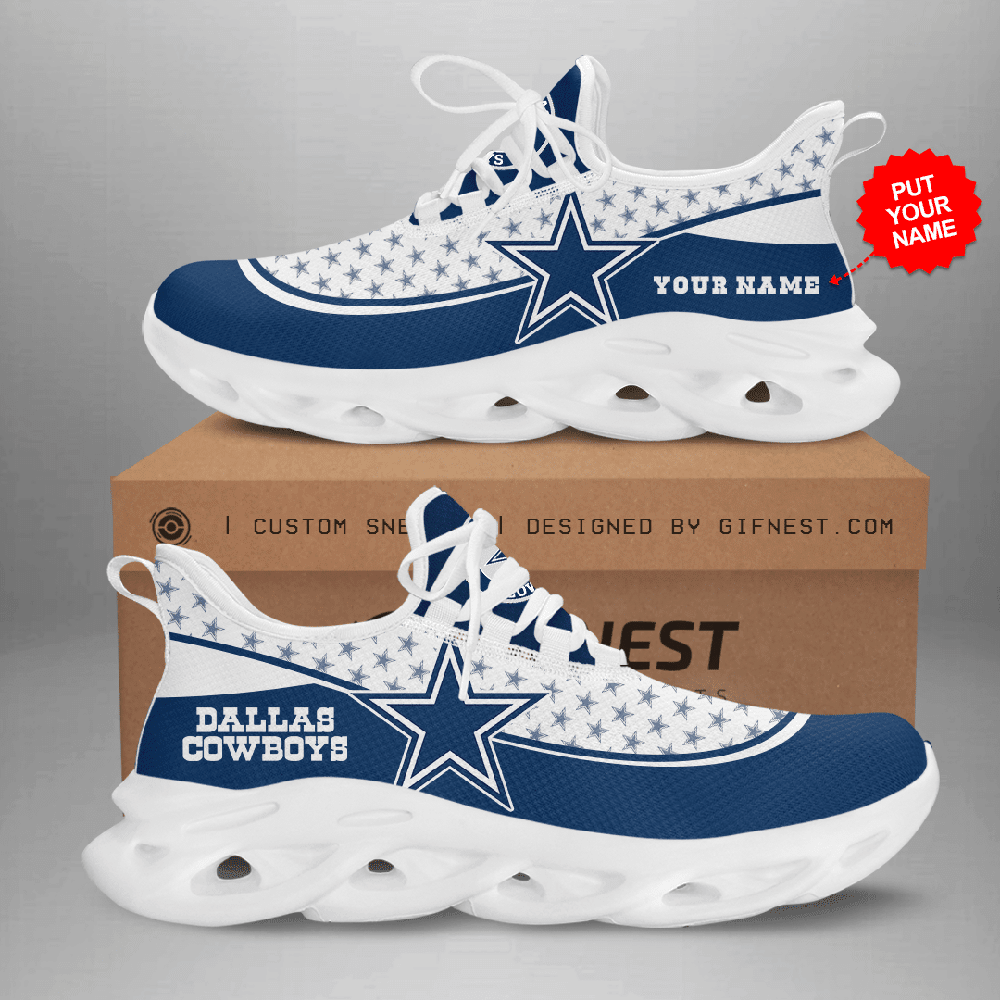 Ideafootwear Dallas Cowboys Max Soul Shoes Sneakers For Men And Women 248
