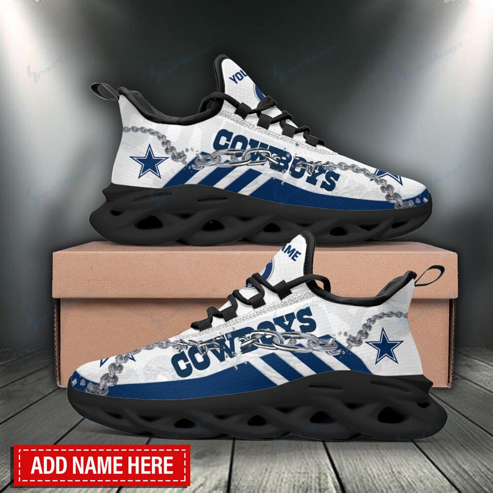 Ideafootwear Dallas Cowboys Max Soul Shoes Sneakers For Men And Women 183