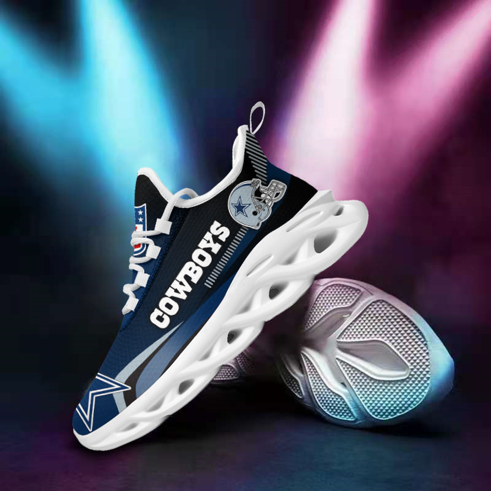 Ideafootwear Dallas Cowboys Max Soul Shoes Sneakers For Men And Women 298