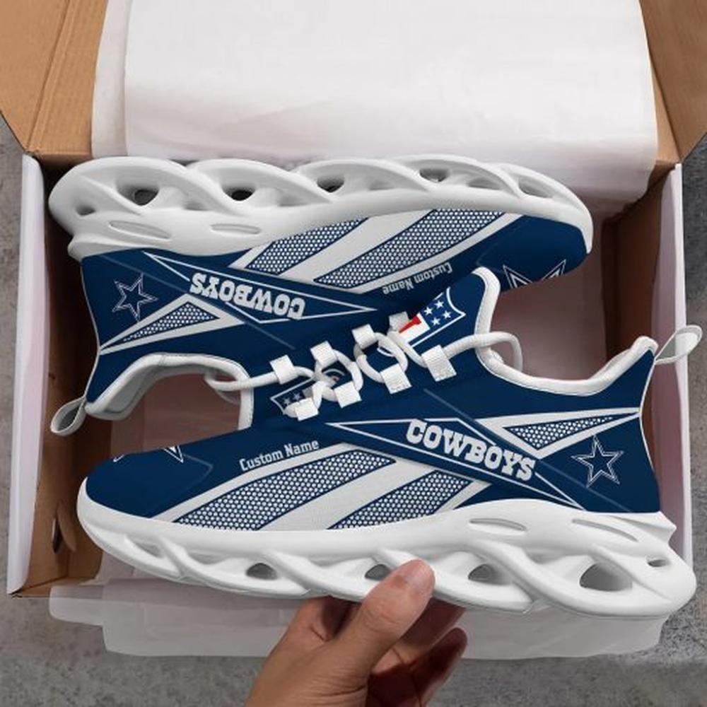 Ideafootwear Dallas Cowboys Max Soul Shoes Sneakers For Men And Women 6