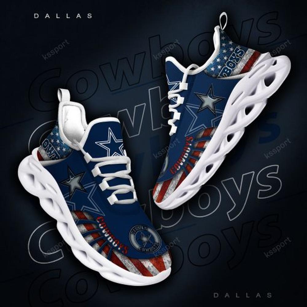 Ideafootwear Dallas Cowboys Max Soul Shoes Sneakers For Men And Women 127