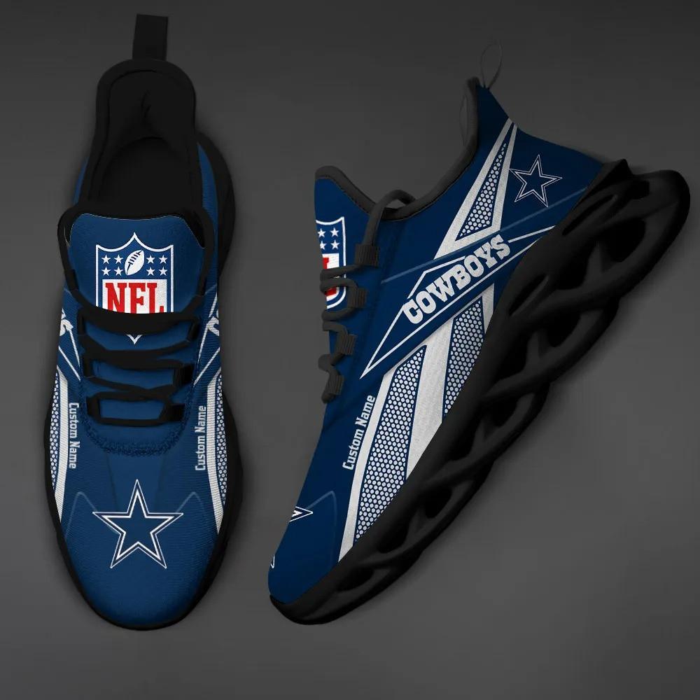 Ideafootwear Dallas Cowboys Max Soul Shoes Sneakers For Men And Women 6