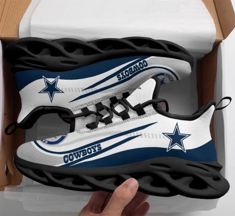 Ideafootwear Dallas Cowboys Max Soul Shoes Sneakers For Men And Women 123