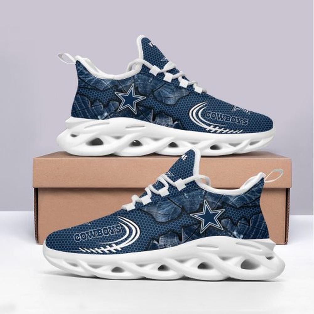 Ideafootwear Dallas Cowboys Max Soul Shoes Sneakers For Men And Women 225