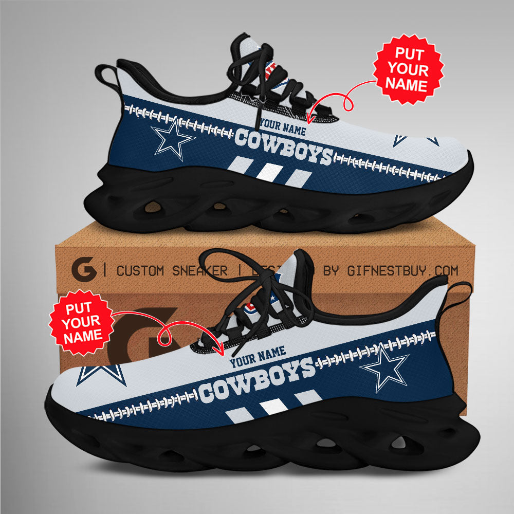 Ideafootwear Dallas Cowboys Max Soul Shoes Sneakers For Men And Women 147