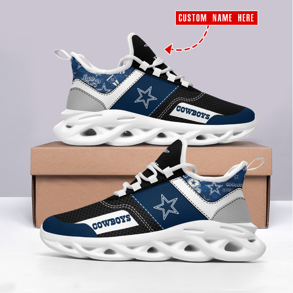 Ideafootwear Dallas Cowboys Max Soul Shoes Sneakers For Men And Women 176
