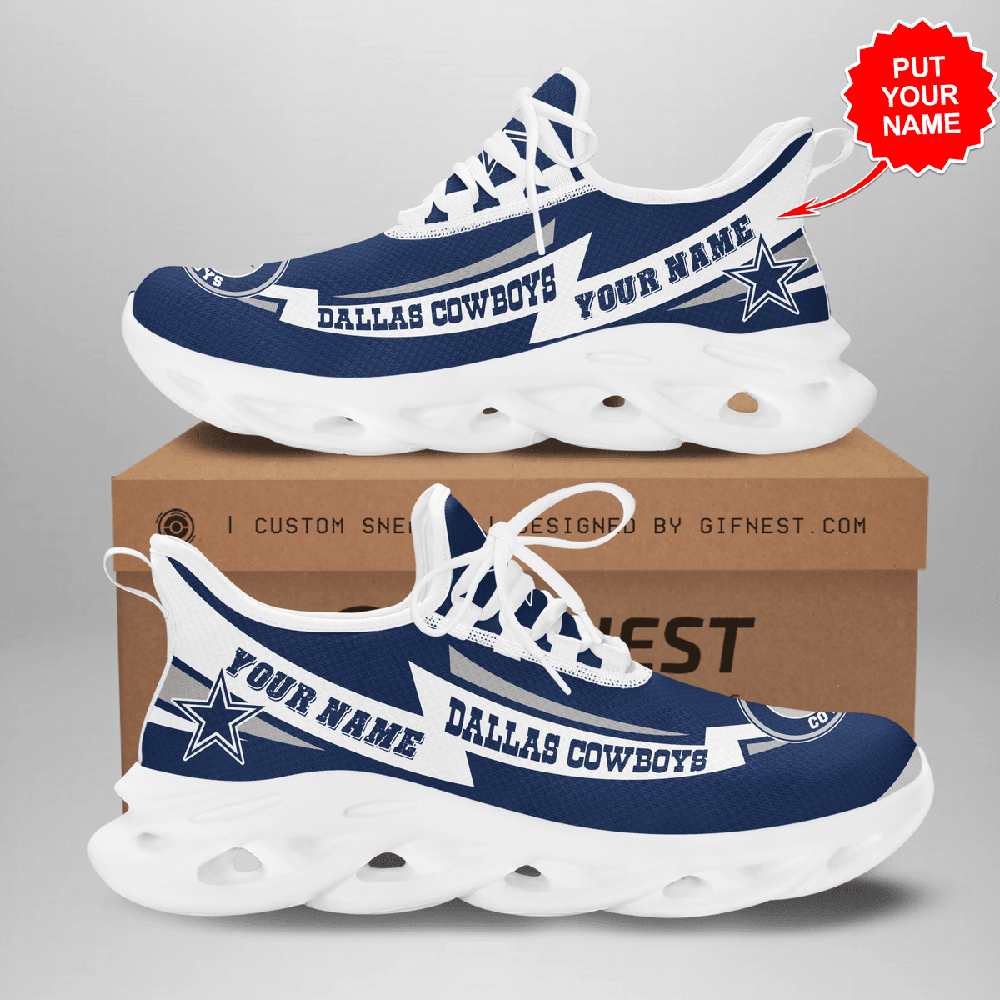 Ideafootwear Dallas Cowboys Max Soul Shoes Sneakers For Men And Women 258