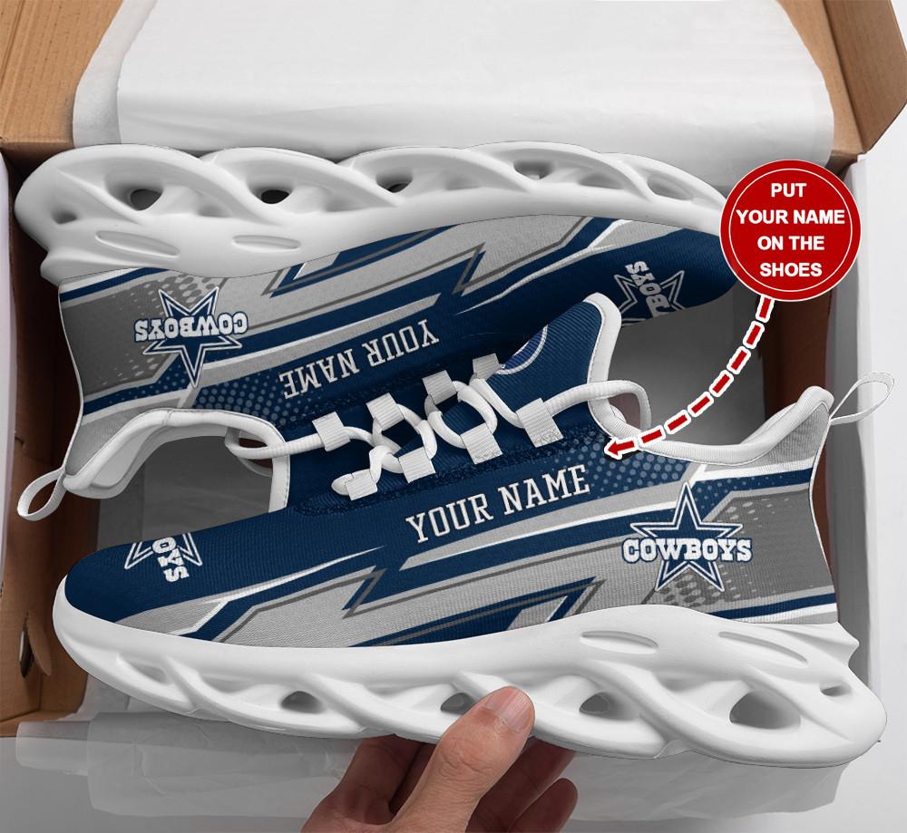 Ideafootwear Dallas Cowboys Max Soul Shoes Sneakers For Men And Women 167