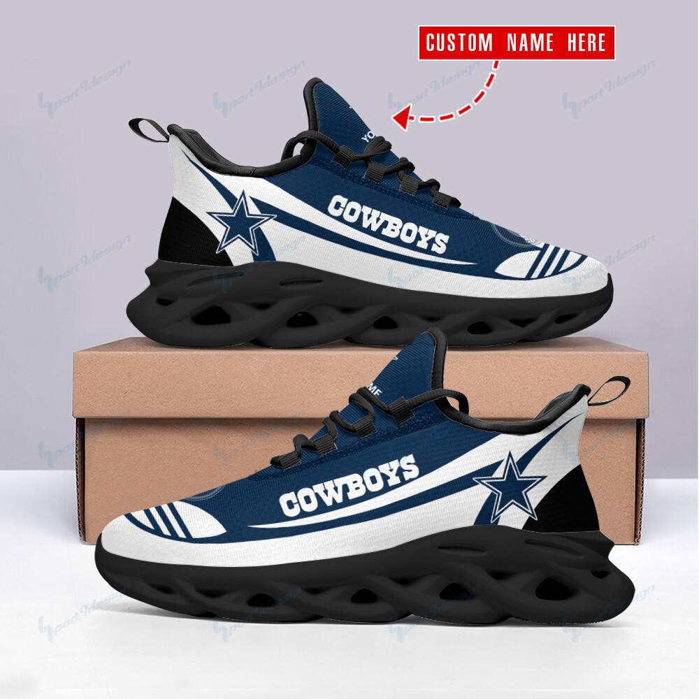 Ideafootwear Dallas Cowboys Max Soul Shoes Sneakers For Men And Women 217