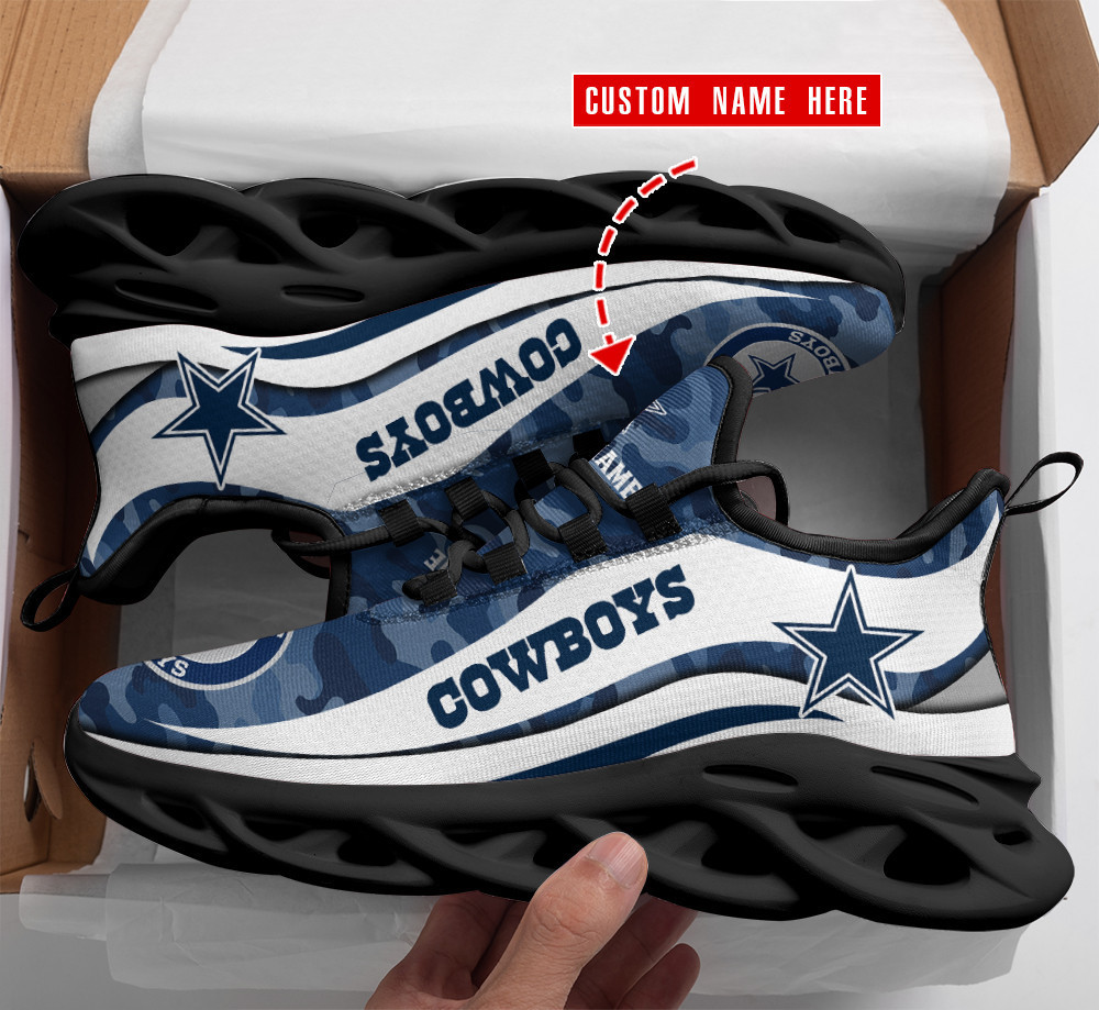 Ideafootwear Dallas Cowboys Max Soul Shoes Sneakers For Men And Women 243