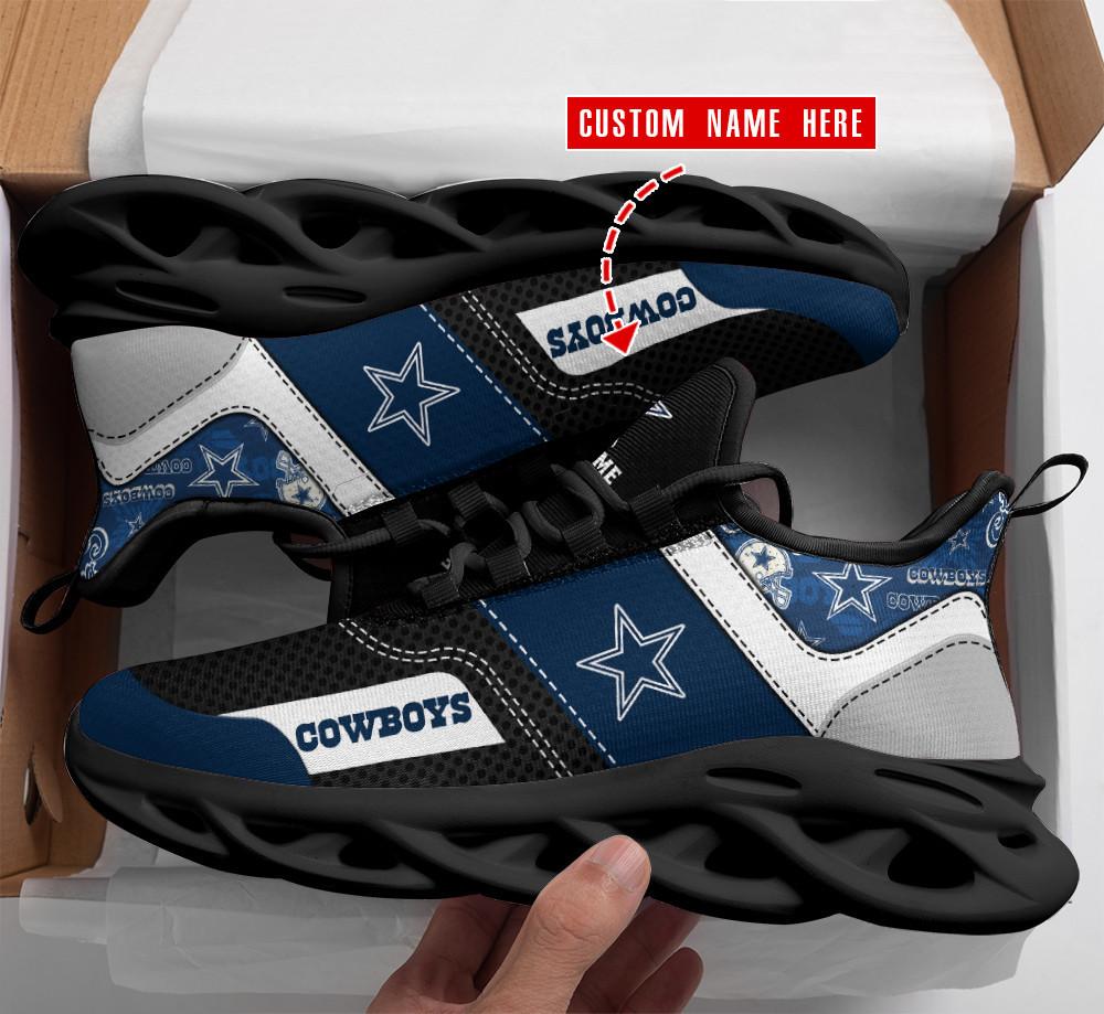 Ideafootwear Dallas Cowboys Max Soul Shoes Sneakers For Men And Women 176