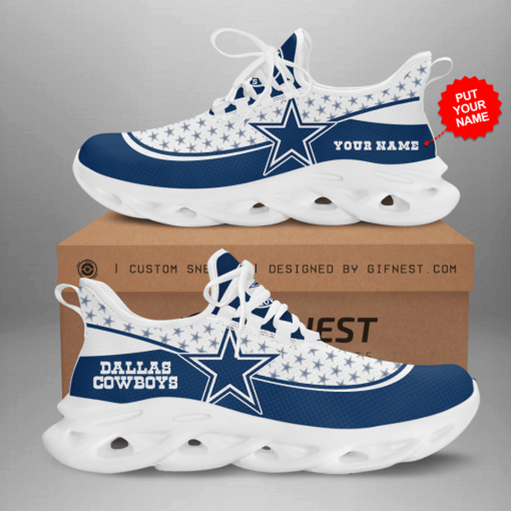 Ideafootwear Dallas Cowboys Max Soul Shoes Sneakers For Men And Women 248