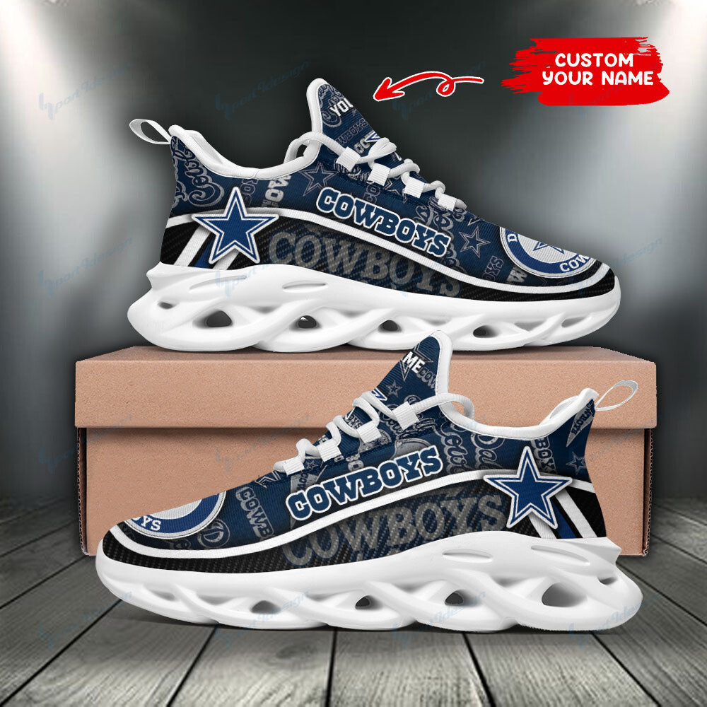 Ideafootwear Dallas Cowboys Max Soul Shoes Sneakers For Men And Women 239