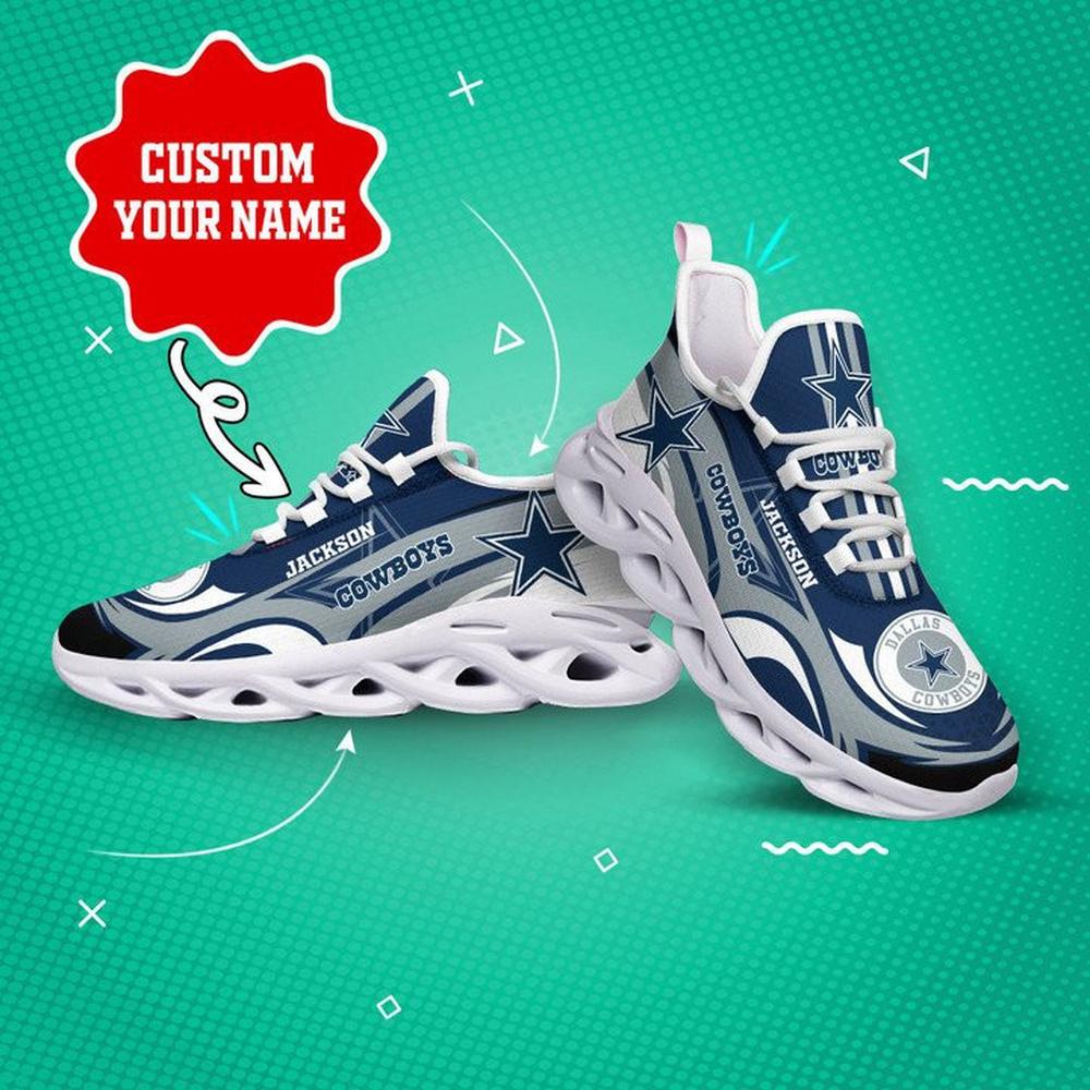 Ideafootwear Dallas Cowboys Max Soul Shoes Sneakers For Men And Women 163